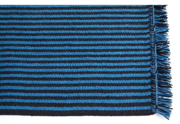 HAY - Stripes and Stripes Wool Rug 200x60 Blue HAY