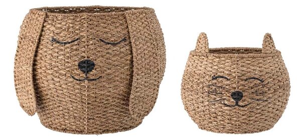 Bloomingville - Milus Basket Bankuan Grass 2 pcs. Nature Bloomingville