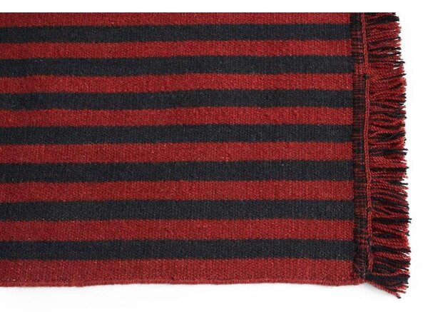 HAY - Stripes and Stripes Wool Rug 200x60 Cherry HAY