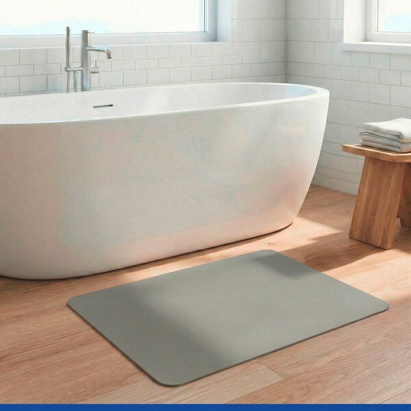 Зелен текстилен килим за баня 40x60 cm Green – Wenko