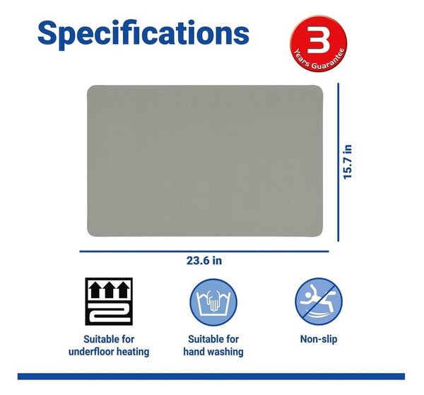 Зелен текстилен килим за баня 40x60 cm Green – Wenko