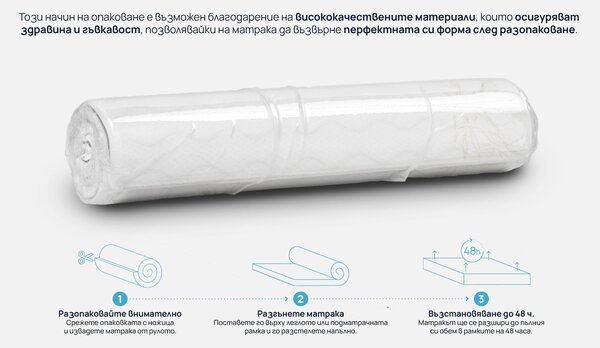 Матрак Pocket Natura от Sleepy 22 см
