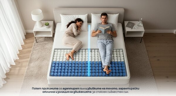Матрак Pocket Natura от Sleepy 22 см