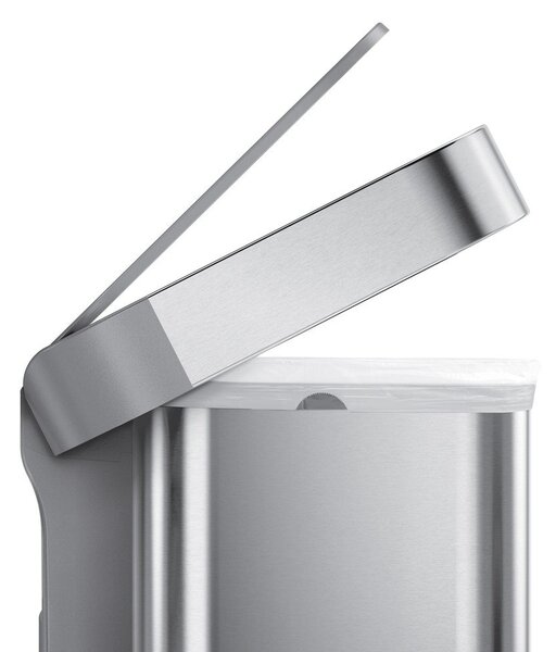 Стоманено кошче за боклук с педал в сребрист цвят 45 l – simplehuman