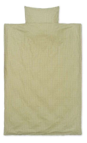 Ferm LIVING - Check Bedding 140x200 Lemon/Olive ferm LIVING