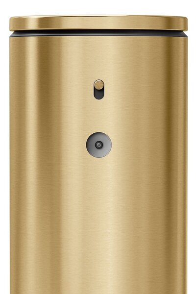 Лъскаво златист автоматичен стоманен диспенсер за сапун 266 ml – simplehuman