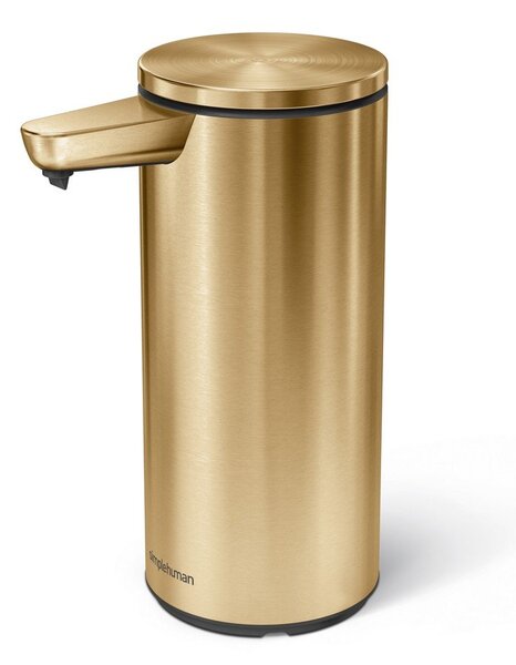 Лъскаво златист автоматичен стоманен диспенсер за сапун 266 ml – simplehuman