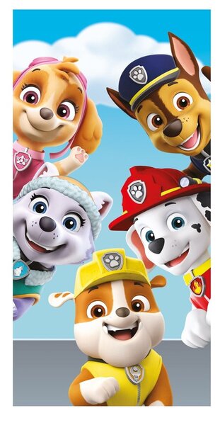 Памучна бебешка кърпа 70x140 cm Paw Patrol - Jerry Fabrics