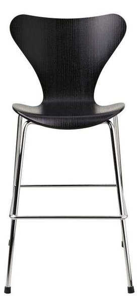 Fritz Hansen - Series 7 Junior Chair Черно/Хром Fritz Hansen