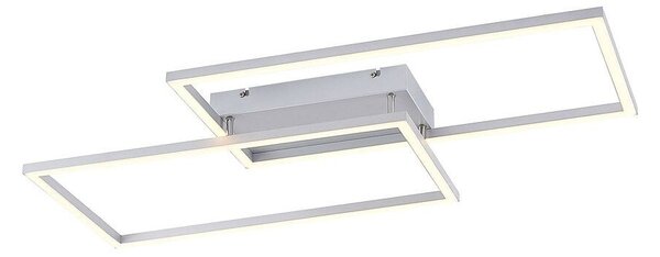 Lucande - Muir LED Long Таванна Лампа CCT Сребро Lucande