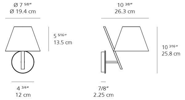 Artemide - La Petite Стенна Лампа Бяло Artemide