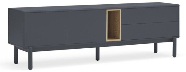 Тъмно сива телевизионна масичка 180x56 cm Corvo - Teulat