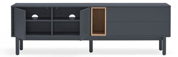 Тъмно сива телевизионна масичка 180x56 cm Corvo - Teulat