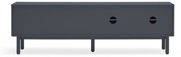 Тъмно сива телевизионна масичка 180x56 cm Corvo - Teulat