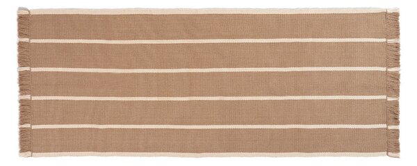 Ferm LIVING - Calm Kelim Runner 80x200 Dark Sand/Off-White ferm LIVING