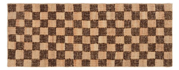 Ferm LIVING - Check Wool Jute Runner 70x180 Coffee/Natural ferm LIVING