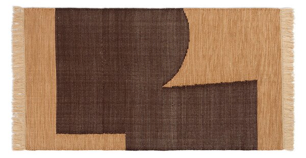 Ferm LIVING - Forene Rug 80x140 Tan/Chocolate ferm LIVING