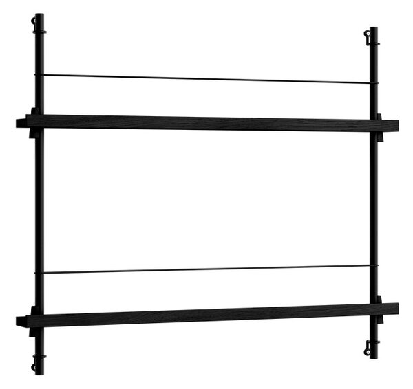 Moebe - Magazine Shelving Black/Black Moebe