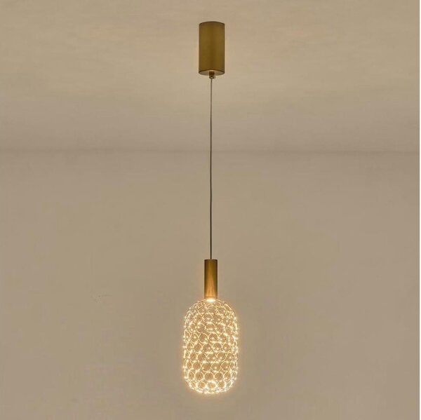LED Пендел PERFORATO LED/6,3W/230V 3000K златист Ø 13 см