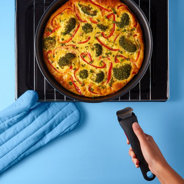 Комплект тигани Tefal Ingenio Easy Cook & Clean L1539053, 10 части, Подвижни дръжки, Незалепващо покритие, Thermo Signal, Черен