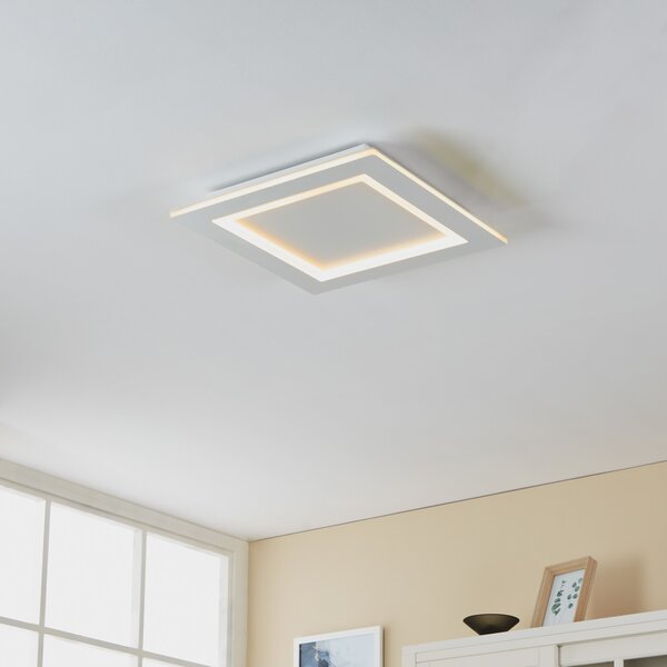 EGLO connect LED лампа за таван Padrogiano-Z, 1 светлина, 45 x cm, Затъмняване, Бял, Дневна/трапезария, Метал, Модерен