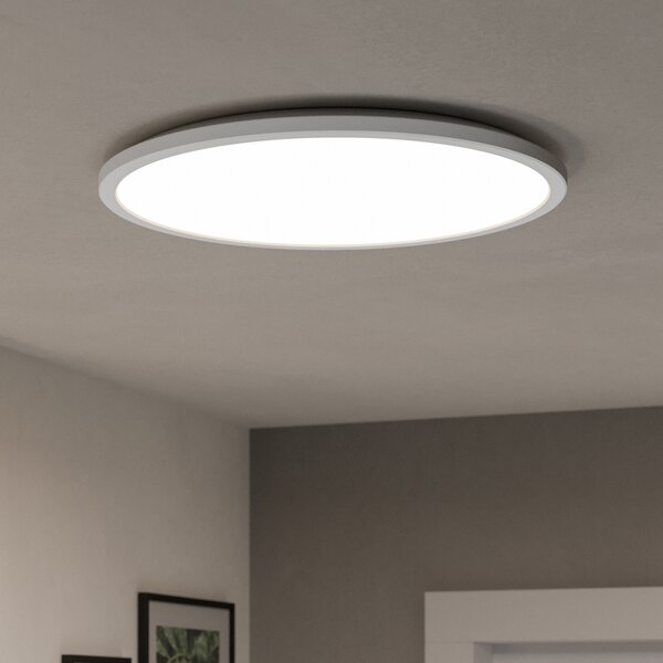 EGLO connect LED лампа за таван Rovito-Z, бяла, Ø 50 cm, Затъмняване, Бял, Дневна/трапезария, Пластмаса, Кръгла стена
