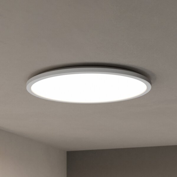 EGLO connect LED лампа за таван Rovito-Z, бяла, Ø 50 cm, Затъмняване, Бял, Дневна/трапезария, Пластмаса, Кръгла стена
