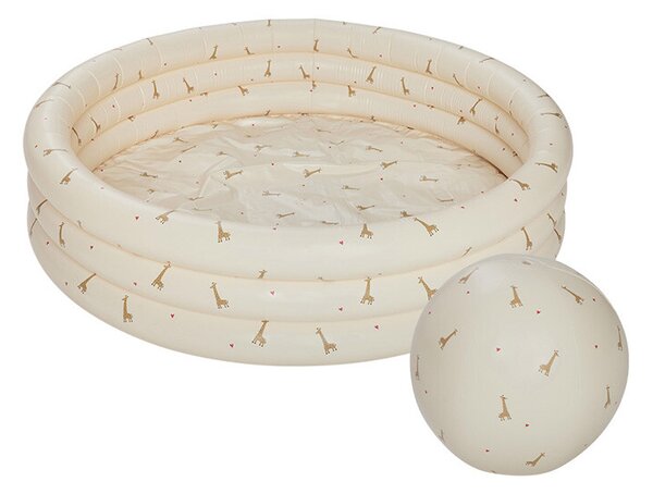 OYOY Living Design - Giraffe Swimming Pool Small & Beach Ball Butter OYOY Living Design