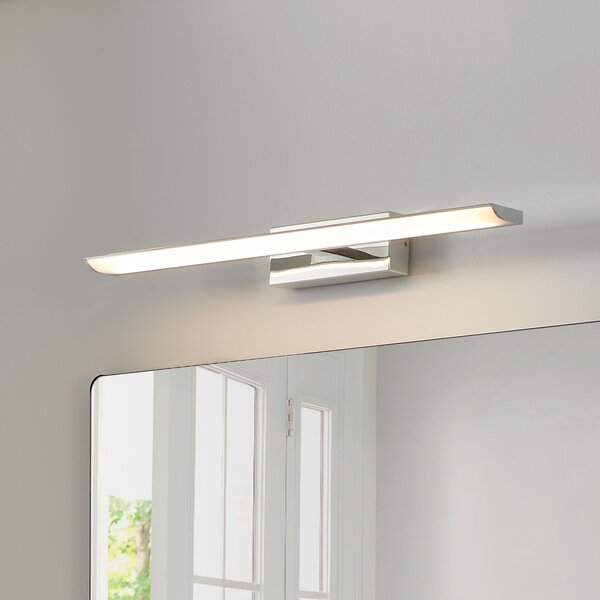 EGLO connect Smart LED огледална лампа Tabiano-Z, 60,5 см, хром, Затъмняване, Сив, Баня, Метал, Модерен
