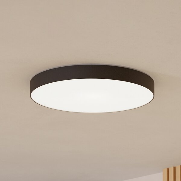 EGLO connect Smart LED таванна лампа Gallizzi-Z, черна, Ø69cm, Затъмняване, Черен, Дневна/трапезария, Пластмаса, Модерен