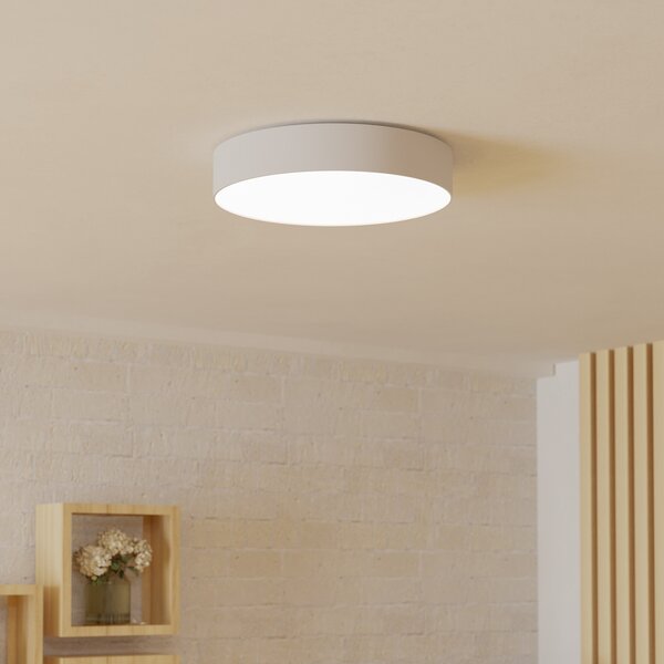 EGLO connect Smart LED таванна лампа Gallizzi-Z, бяла, Ø39cm, Затъмняване, Бял, Дневна/трапезария, Пластмаса, Модерен