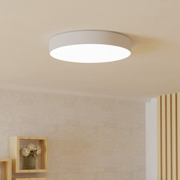 EGLO connect Smart LED таванна лампа Gallizzi-Z, бяла, Ø49cm, Затъмняване, Бял, Дневна/трапезария, Пластмаса, Модерен