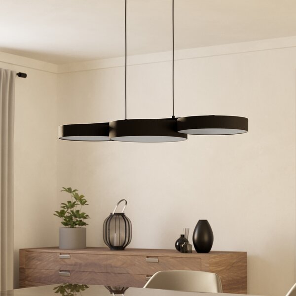 EGLO connect Smart LED висяща лампа Barbano-Z, черна, Затъмняване, Черен, Дневна/трапезария, Метал, Модерен