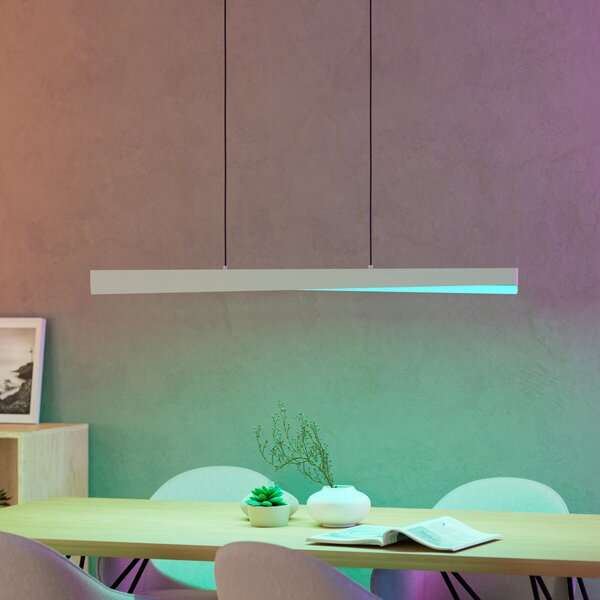 EGLO connect Smart LED висяща лампа Bolognano-Z, сива, Затъмняване, Сив, Дневна/трапезария, Алуминий, Модерен