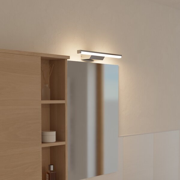 EGLO connect Smart LED лампа за огледало Regello-Z, сива, Затъмняване, Бял, Баня, Алуминий, Модерен