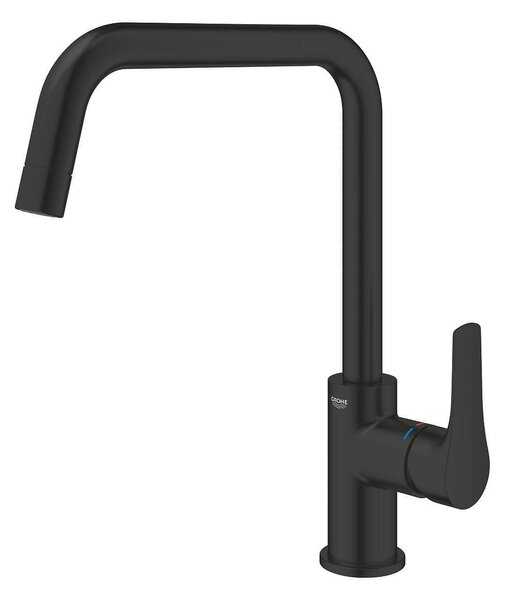 Grohe Eurosmart Кухненски смесител с U-чучур, черен мат
