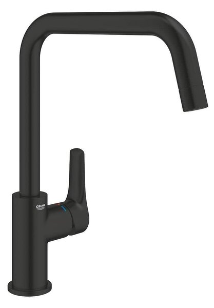 Grohe Eurosmart Кухненски смесител с U-чучур, черен мат