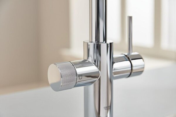 GROHE Blue Pure Minta Кухненски смесител с L-чучур + филтрираща система
