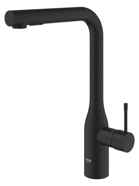 Grohe Essence Кухненски смесител с L-чучур, phantom black