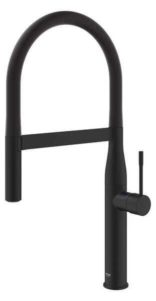Grohe Essence Професионален кухненски смесител с гъвкав шлаух, phantom black