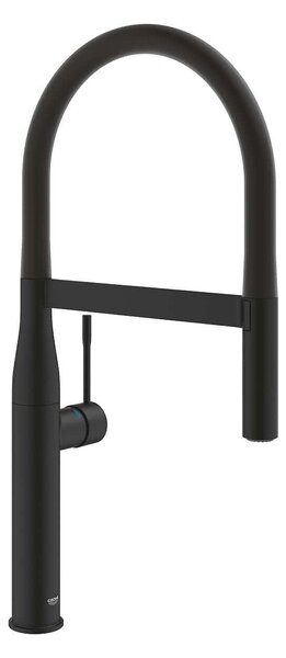 Grohe Essence Професионален кухненски смесител с гъвкав шлаух, phantom black