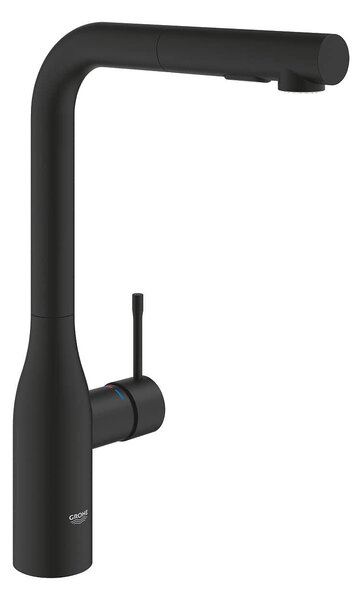 Grohe Essence Кухненски смесител с L-чучур, phantom black