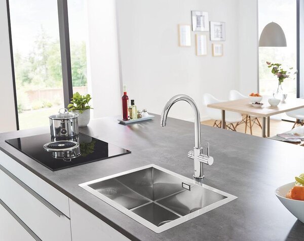 GROHE Blue Home Система за охлаждане, филтрация и газиране в комплект с кухненски смесител