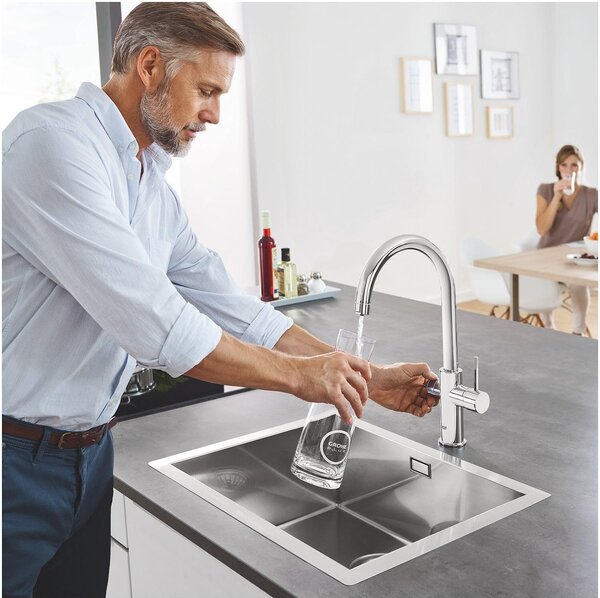 GROHE Blue Home Система за охлаждане, филтрация и газиране в комплект с кухненски смесител