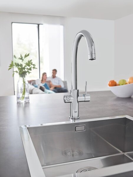 GROHE Blue Home Система за охлаждане, филтрация и газиране в комплект с кухненски смесител