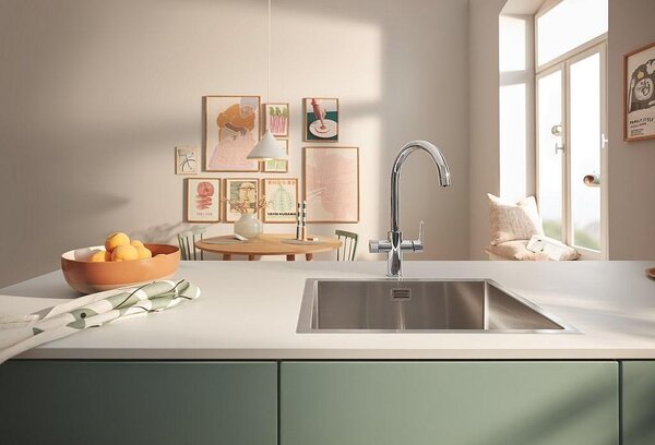 GROHE Blue Pure BauCurve Кухненски смесител + филтрираща система