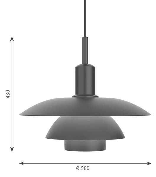 Louis Poulsen - PH 5/5 Suspension Черно Louis Poulsen