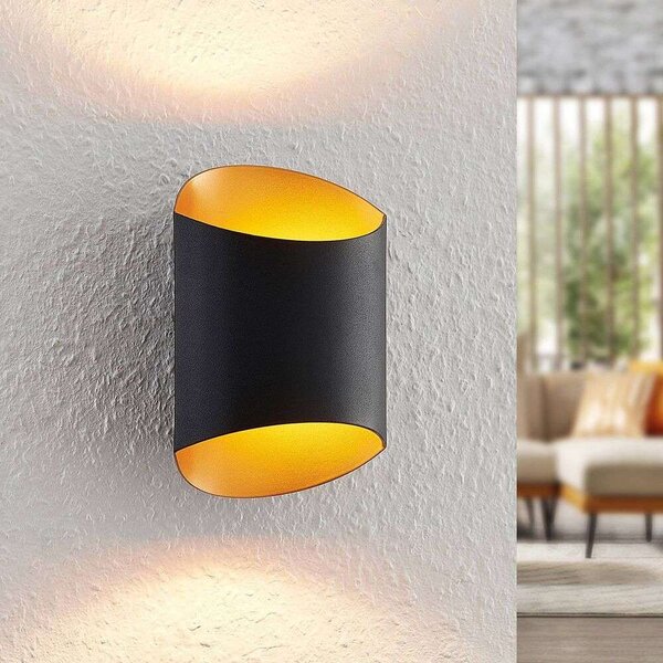 Arcchio - Ayaz LED Стенна Лампа Black/Gold Arcchio