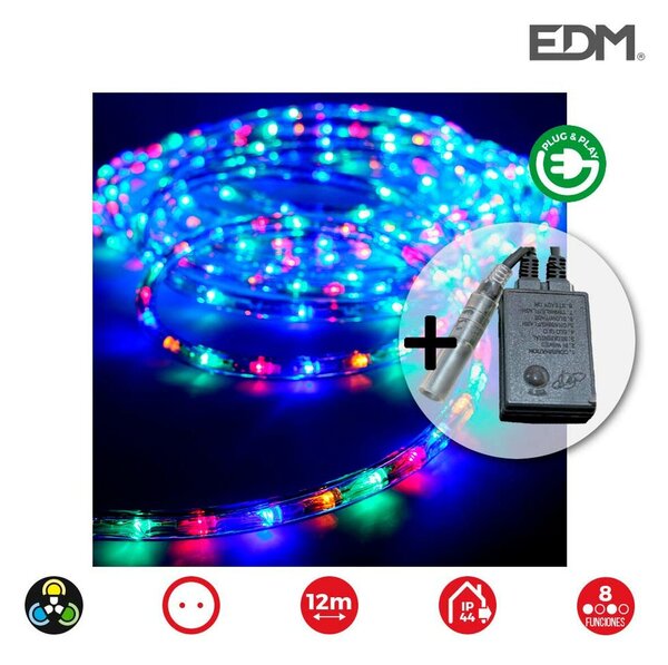 Маркуч LED EDM Flexiled Многоцветен 230 V (12 m)