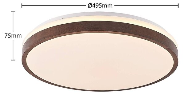 Lindby - Hudsona Ceiling Lamp Brown Lindby